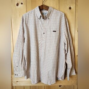Carhartt Cotton Plaid Long Sleeve Single Chest Pocket Button-Down Shirt
